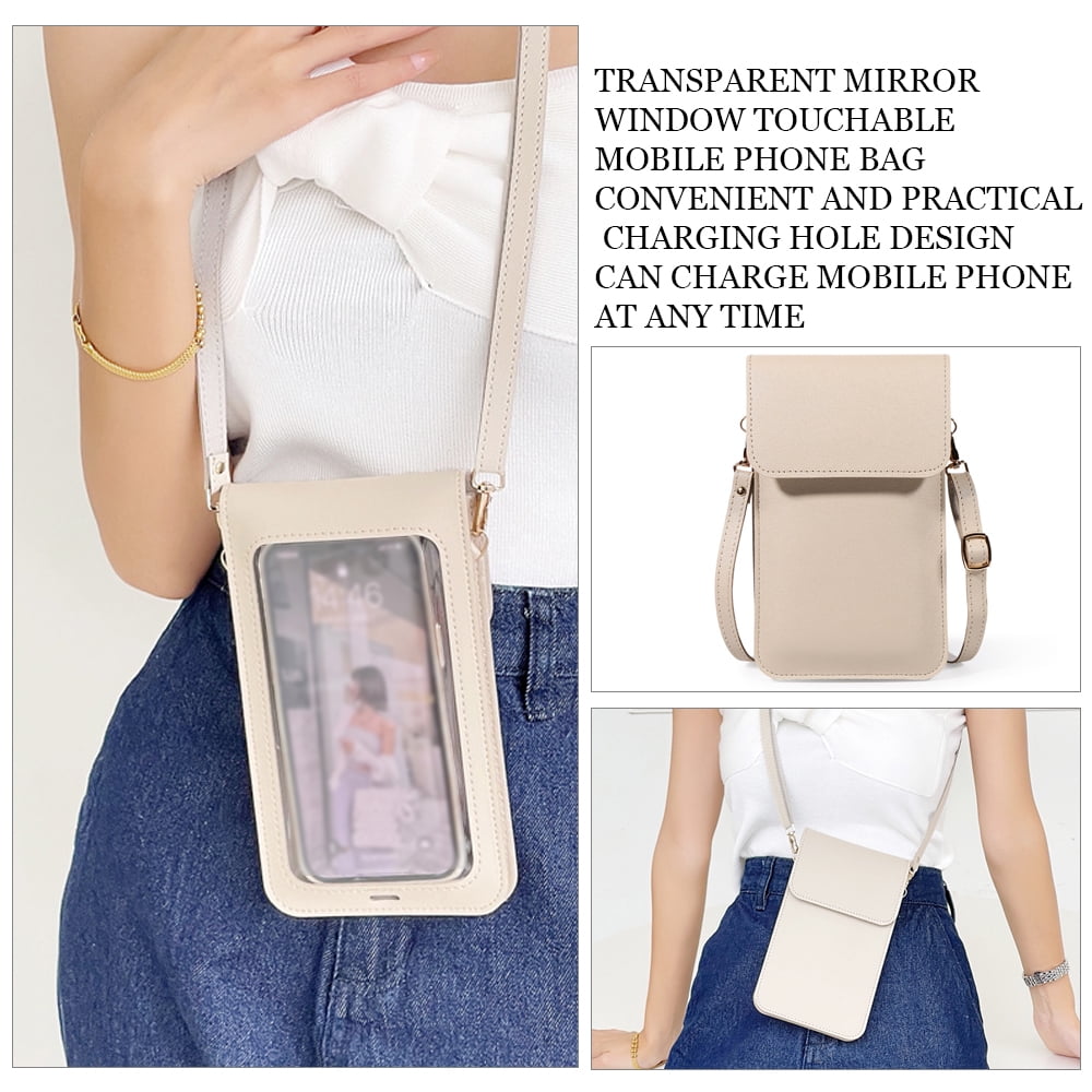 PU Leather Cell Phone Purse Large Capacity Crossbody Phone Bag Female | eBay